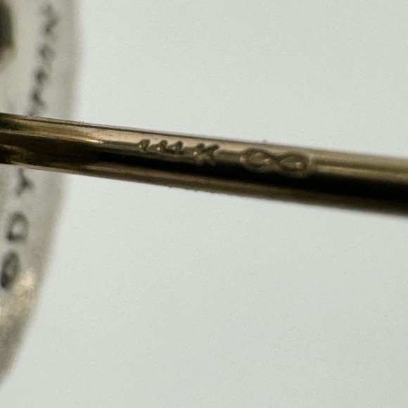 David Yurman .925/14K Gold Dome Petite Albion Stud Earrings - Picture 7 of 8